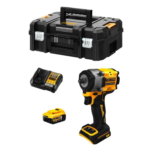 Avvitatore ad Impulsi DeWALT DCF923P1T (1 x 5,0 Ah + DCB1104 + TSTAK II)