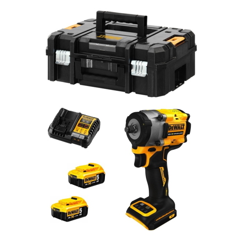 Avvitatore ad Impulsi DeWALT DCF923P2T (2 x 5,0 Ah + DCB1104 + TSTAK II)