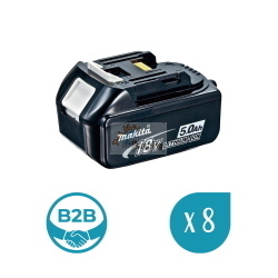 Pack da 8 batterie MAKITA BL1850 (18V-5,0 Ah)