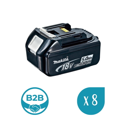 Pack da 8 batterie MAKITA BL1850 (18V-5,0 Ah)