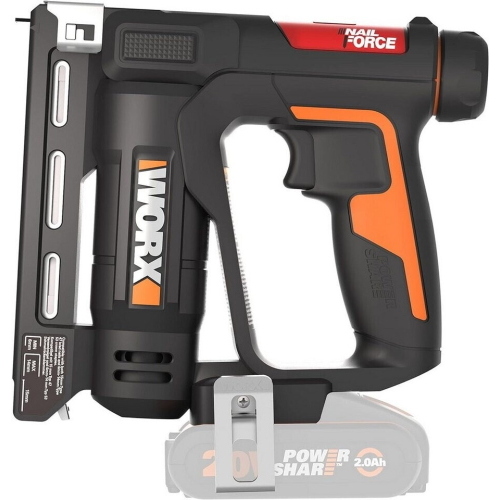 Worx WX843.9 - Pistola sparachiodi a batteria 20 V, solo corpo