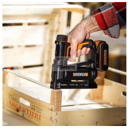 Worx WX843.9 - Pistola sparachiodi a batteria 20 V, solo corpo