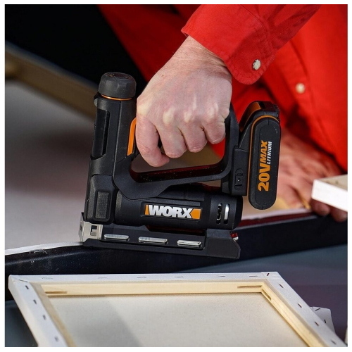 Worx WX843.9 - Pistola sparachiodi a batteria 20 V, solo corpo