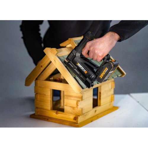 Worx WX843.9 - Pistola sparachiodi a batteria 20 V, solo corpo
