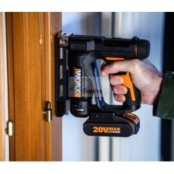 Worx WX843.9 - Pistola sparachiodi a batteria 20 V, solo corpo