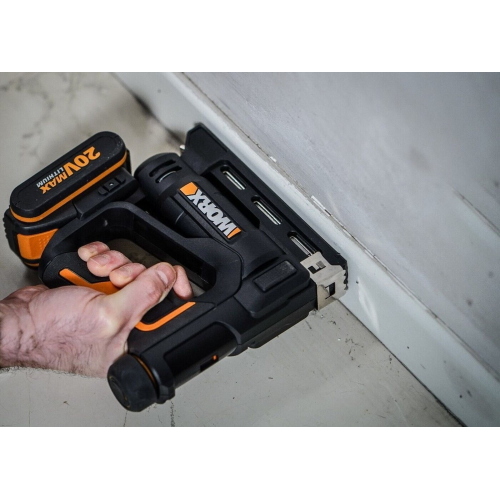 Worx WX843.9 - Pistola sparachiodi a batteria 20 V, solo corpo