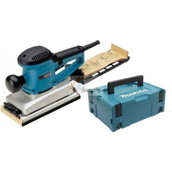 Makita BO4900VJ - Levigatrice orbitale 330 W, 115 x 280 mm, con Makpac 2