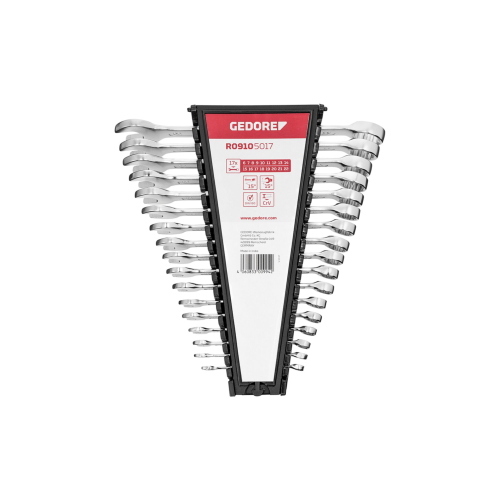 GEDORE red serie chiavi  combinate metriche, 17 pezzi - Cod. produttore: red serie chiavi combinate metriche, 17 pezzi