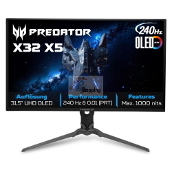 Acer Predator X32X5bmiiphuzx - Monitor gaming QD-OLED 32 pollici 4K 240 Hz - Cod. produttore: Predator X32X5bmiiphuzx