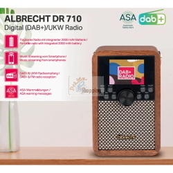 Albrecht DR 710 - Radio portatile DAB+ e FM con ASA e batteria - Cod. produttore: DR 710