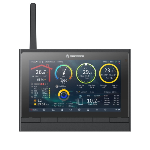 Bresser Weather Center 9-in-1  MeteoChamp HD WiFi - Cod. produttore: Weather Center 9-in-1 MeteoChamp HD WiFi