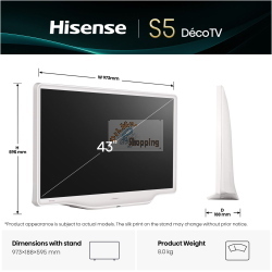 Hisense 43S5DQ - Cod. produttore: 43S5DQ