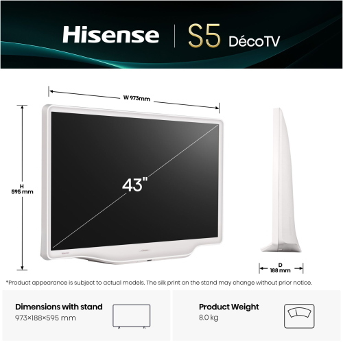 Hisense 43S5DQ - Cod. produttore: 43S5DQ
