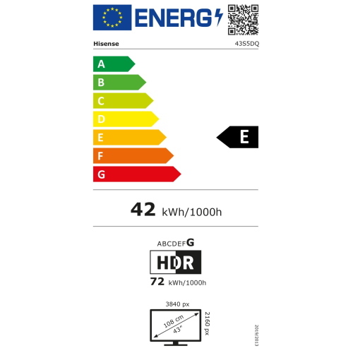Hisense 43S5DQ - Cod. produttore: 43S5DQ