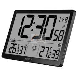 KIENZLE Jumbo NEO LCD  eather Wall Clock black