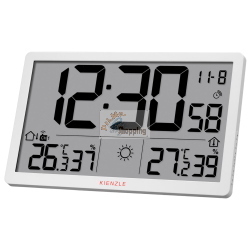 KIENZLE Jumbo NEO LCD  Weather Wall Clock white