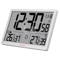 KIENZLE Jumbo NEO LCD  Weather Wall Clock white