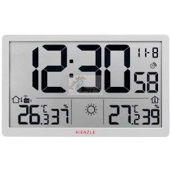 KIENZLE Jumbo NEO LCD  Weather Wall Clock white
