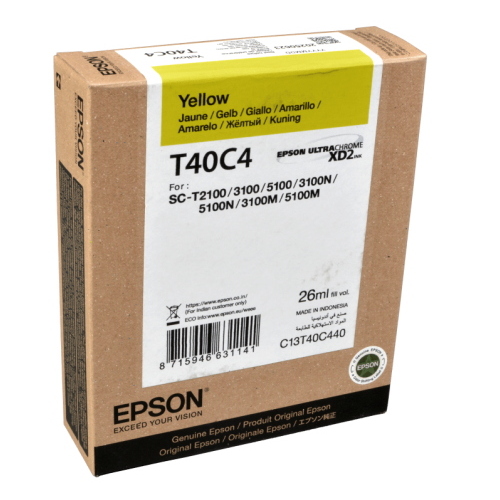 Epson C13T40C440 T40C4 cartuccia originale gialla, 26 ml
