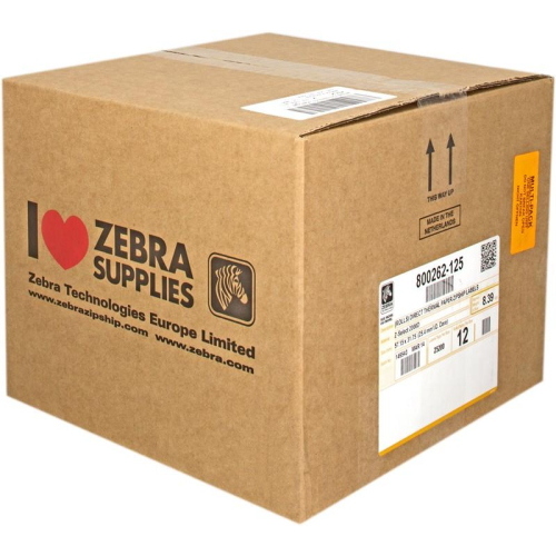 Zebra 800262-125 Z-Select 2000D etichette 57,15 x 31,75 mm, 12 rotoli
