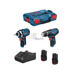 Bosch Professional B12GSBGDR2bat3a-40 kit GSB 12V-15 e GDR 12V-105 con 2 batterie 3,0 Ah
