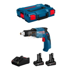 Bosch Professional GTB 12V-11 GTB12V-112bat6a-40 avvitatore per cartongesso brushless, 2 batterie 6 Ah e L-BOXX 102