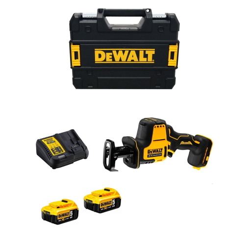 DeWALT DCS369P2T sega universale compatta XR 18 V brushless, 2 batterie 5 Ah e TSTAK II