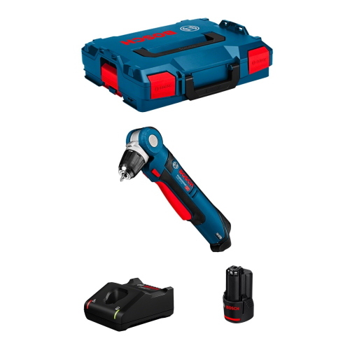 Bosch Professional GWB 12V-10 GWB12V-101bat3a trapano angolare 12 V con batteria 3 Ah e L-BOXX 102