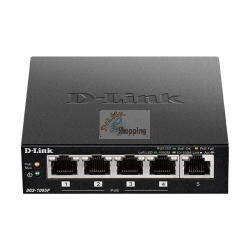 D-Link DGS-1005P DGS-1005P/E switch 5 porte Gigabit, 4 PoE+ e budget 60 W