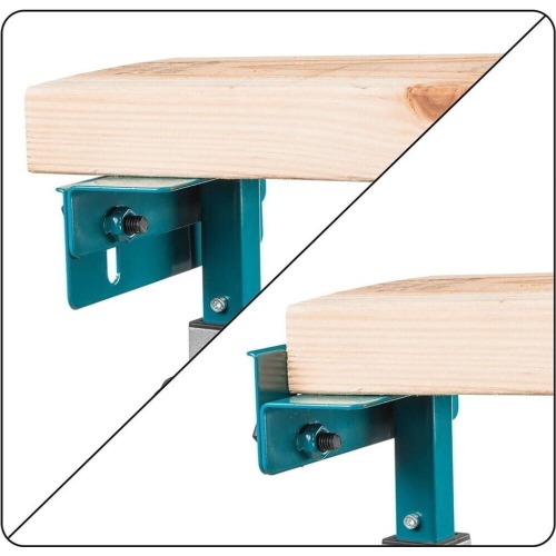 Makita WST06 DEBWST06 supporto pieghevole per troncatrici, estensibile fino a 2.550 mm