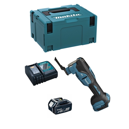 Makita DTM53RTJ1 utensile multifunzione oscillante brushless 18 V, 1 x 5,0 Ah