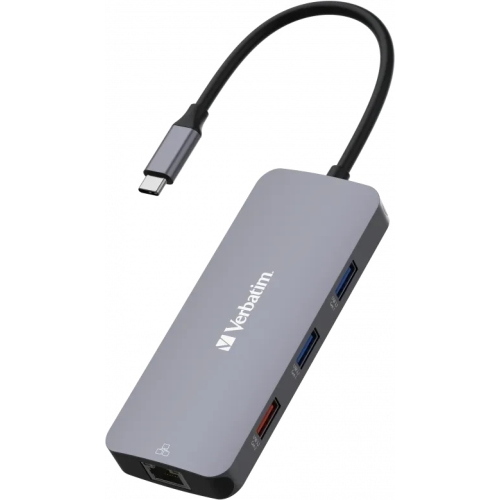 Verbatim CMH-09 32152 hub USB-C Pro 9 porte HDMI 4K Gigabit Ethernet SD microSD