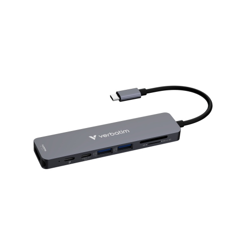 Verbatim Essentials 32158 hub USB-C 7 porte HDMI 4K SD microSD PD 100 W
