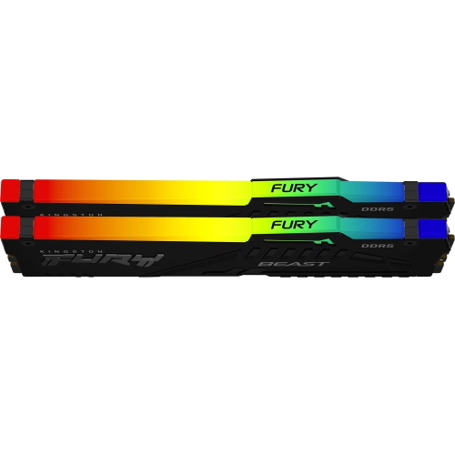 Kingston FURY Beast RGB 16 GB (2x8 GB) DDR5-5600 CL36 nero KF556C36BBEAK2-16