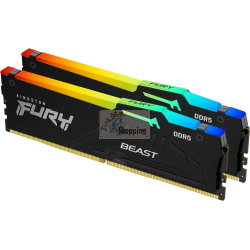 Kingston FURY Beast RGB 16 GB (2x8 GB) DDR5-5600 CL36 nero KF556C36BBEAK2-16