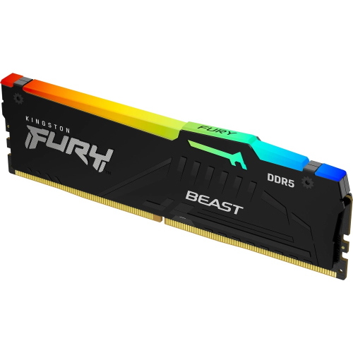 Kingston FURY Beast RGB 16 GB (2x8 GB) DDR5-5600 CL36 nero KF556C36BBEAK2-16