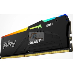 Kingston FURY Beast RGB 16 GB (2x8 GB) DDR5-5600 CL36 nero KF556C36BBEAK2-16