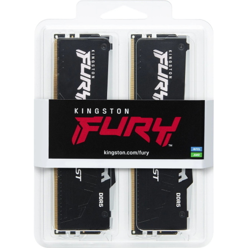 Kingston FURY Beast RGB 16 GB (2x8 GB) DDR5-5600 CL36 nero KF556C36BBEAK2-16