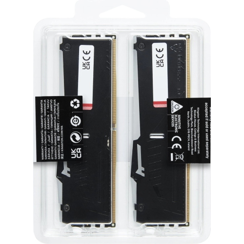 Kingston FURY Beast RGB 16 GB (2x8 GB) DDR5-5600 CL36 nero KF556C36BBEAK2-16