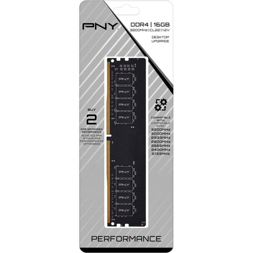 PNY Performance MD16GSD43200-TB memoria RAM DDR4 16 GB 3200 MHz CL22 per desktop