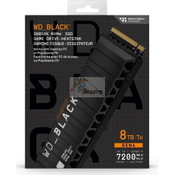 WD_BLACK SN850X WDS800T2XHE-00CDD0 SSD NVMe PCIe 4.0 da 8 TB con dissipatore
