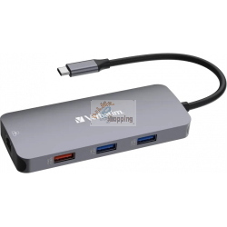 Verbatim CMH-09 32152 hub USB-C Pro 9 porte HDMI 4K Gigabit Ethernet SD microSD