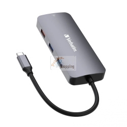 Verbatim CMH-09 32152 hub USB-C Pro 9 porte HDMI 4K Gigabit Ethernet SD microSD