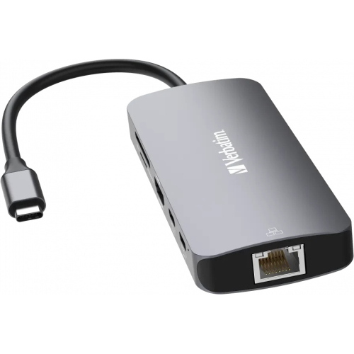 Verbatim CMH-09 32152 hub USB-C Pro 9 porte HDMI 4K Gigabit Ethernet SD microSD