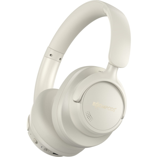 Boompods Headpods ANC+ cuffie Bluetooth over-ear sabbia con ANC 21 dB e autonomia fino a 55 ore