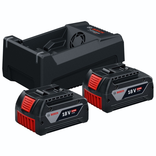 Bosch Professional 1 600 A00 B8J Starter Set 18 V con 2 batterie GBA 5,0 Ah e GAL 1880 CV