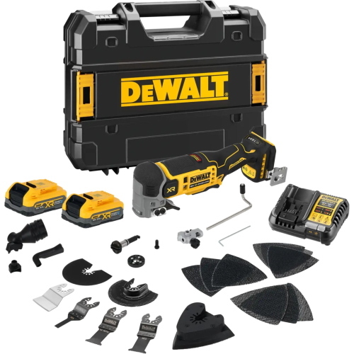 DeWalt DCS359S2-QW utensile multifunzione oscillante 18 V XR con 2 Powerstack da 3,5 Ah