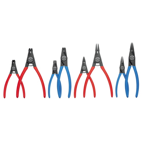 GEDORE S 8008 6700490 set di 8 pinze per anelli elastici dritte e piegate a 90°
