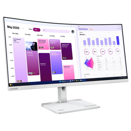 Lenovo L34W-4C F263403L0 monitor curvo 34 pollici UWQHD 120 Hz
