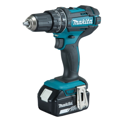 Makita DHP482RFWJ trapano avvitatore a percussione 18 V 62 Nm con 2 batterie 3,0 Ah
